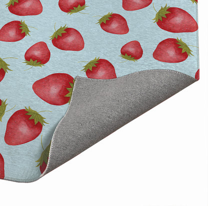 Summer Strawberries Outdoor Rug By Christopher's Corner
