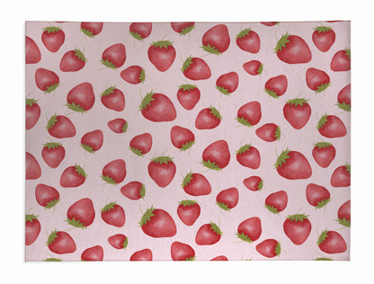 Summer Strawberries Outdoor Rug By Christopher's Corner