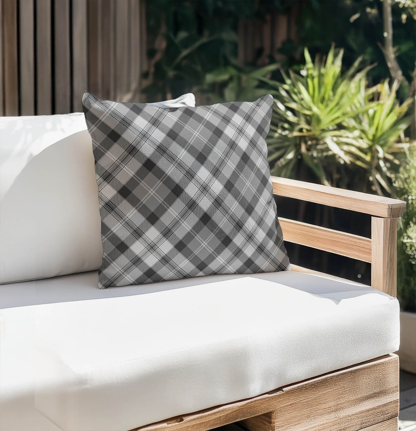 Anthony Plaid Outdoor Pillow