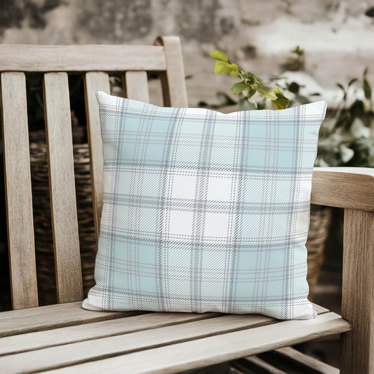 Bully Plaid Outdoor Pillow
