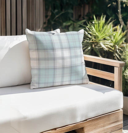 Bully Plaid Outdoor Pillow