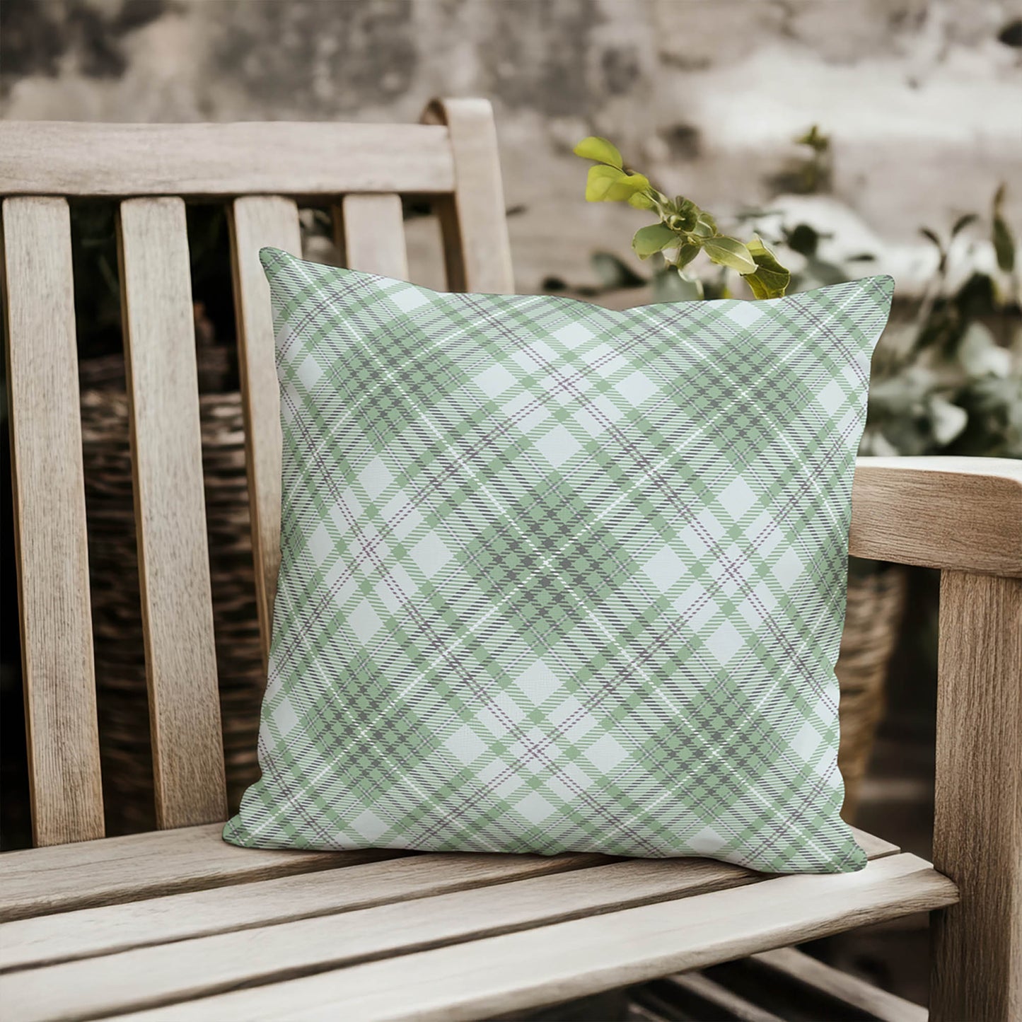 Chinny Tartan Outdoor Pillow