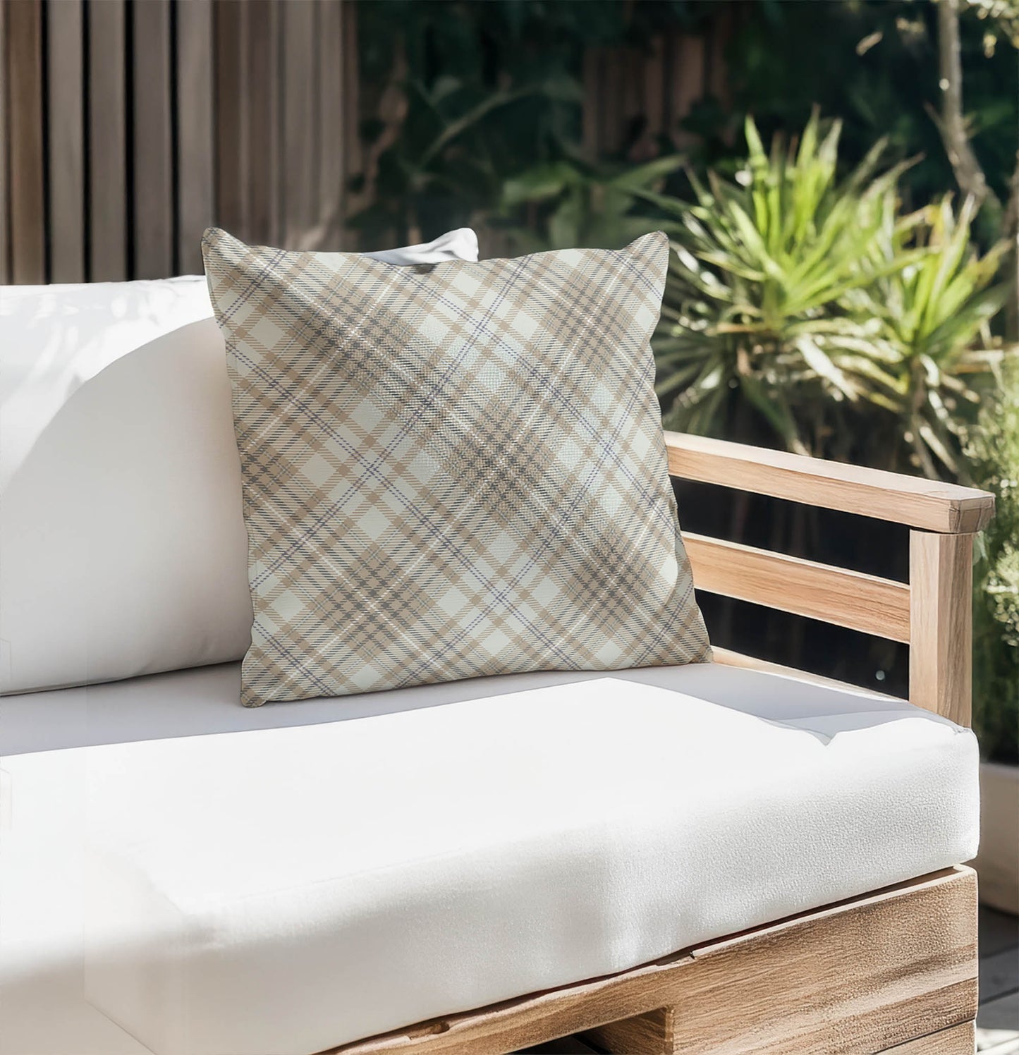 Chinny Tartan Outdoor Pillow