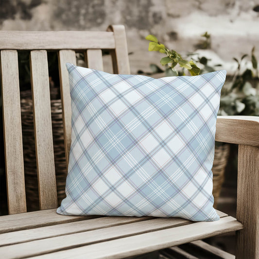 Diamond Plaid Outdoor Pillow