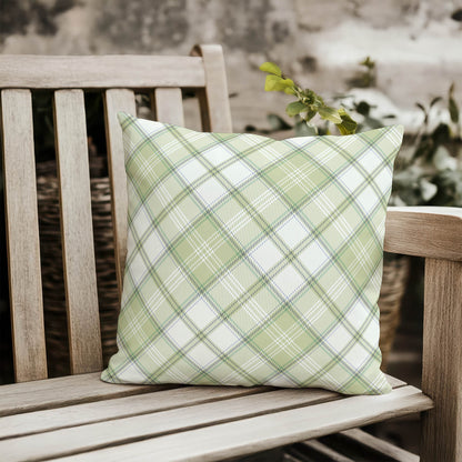 Diamond Plaid Outdoor Pillow