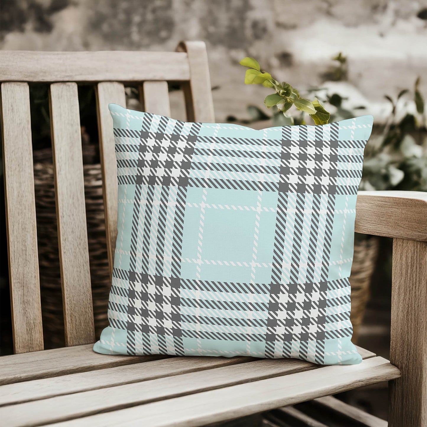Christopher's Plaid Outdoor Pillow