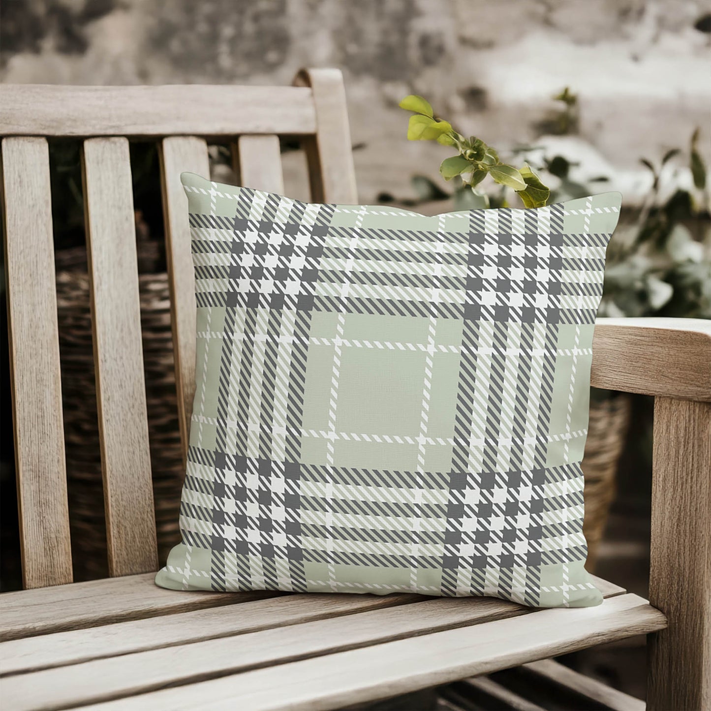 Christopher's Plaid Outdoor Pillow