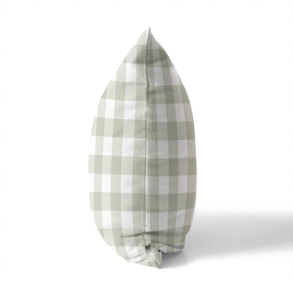 Proper Gingham Outdoor Pillow