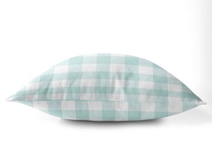 Proper Gingham Outdoor Pillow