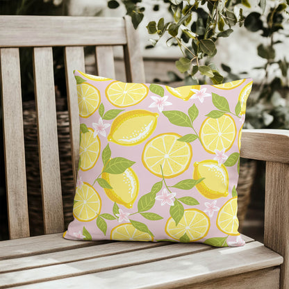 Lemons Outdoor Pillow