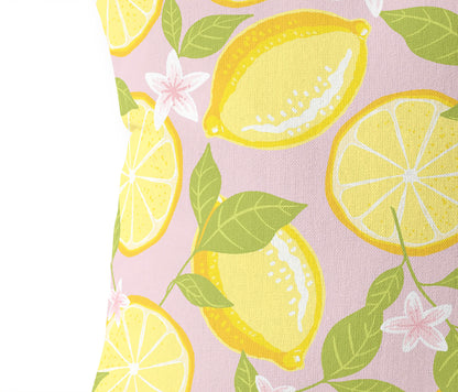 Lemons Outdoor Pillow