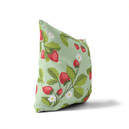 Strawberries Outdoor Pillow