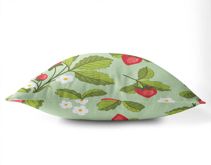Strawberries Outdoor Pillow