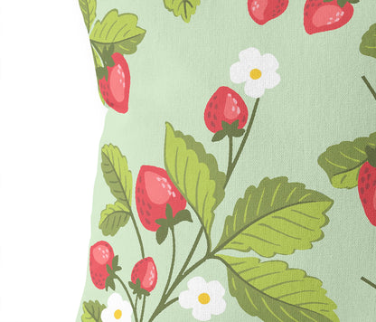 Strawberries Outdoor Pillow