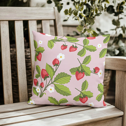 Strawberries Outdoor Pillow