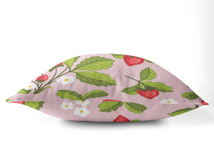 Strawberries Outdoor Pillow