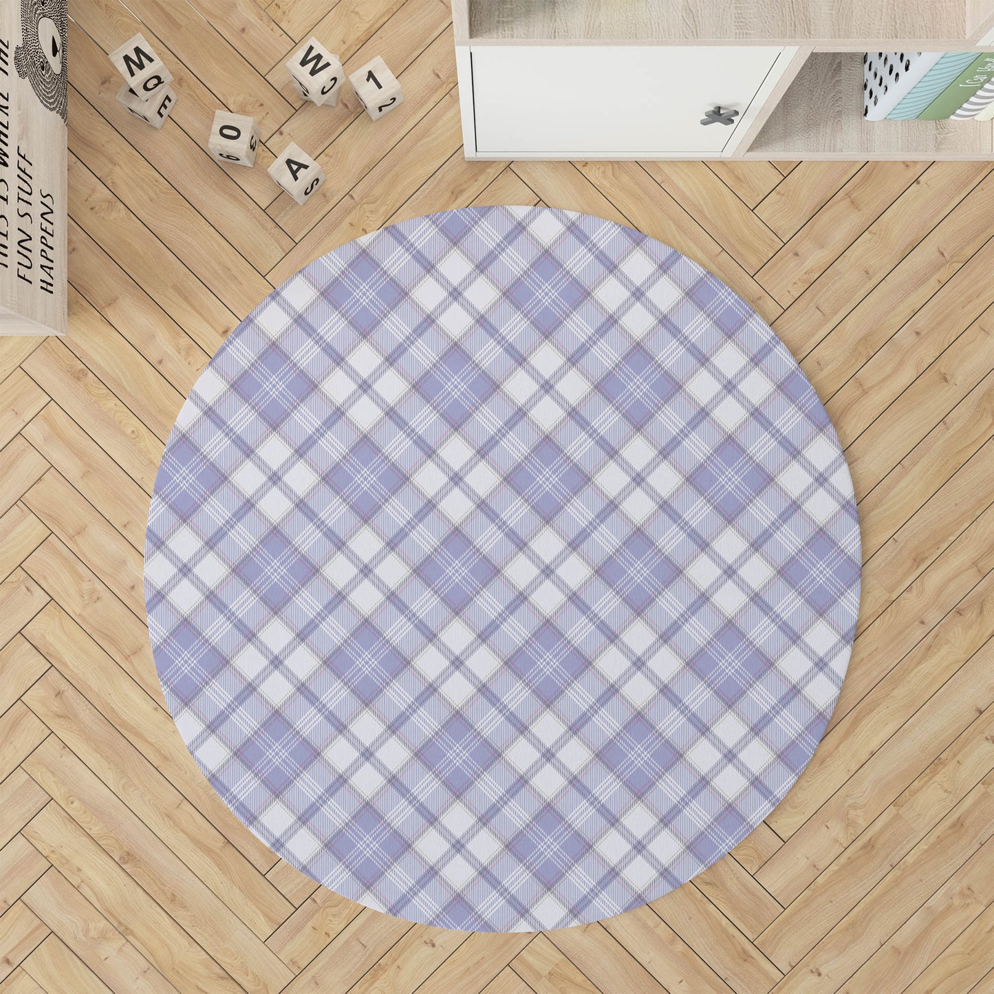Diamond Plaid Kids Play Mat
