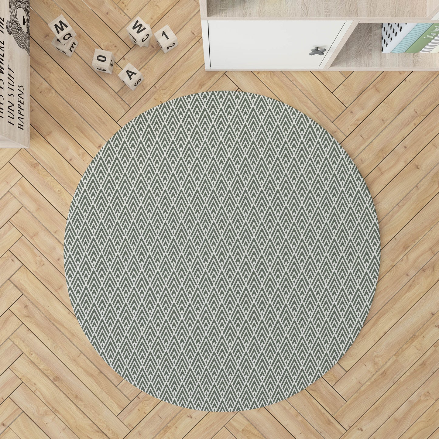 Chevron Spike Kids Play Mat
