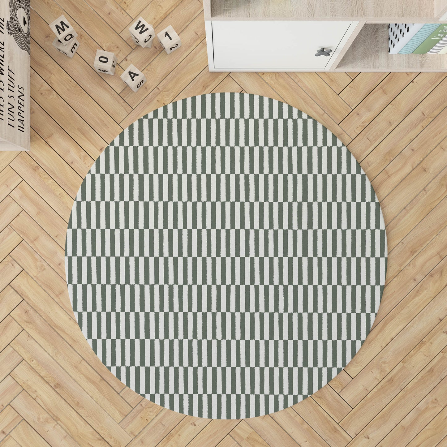 Off Stripe Kids Play Mat