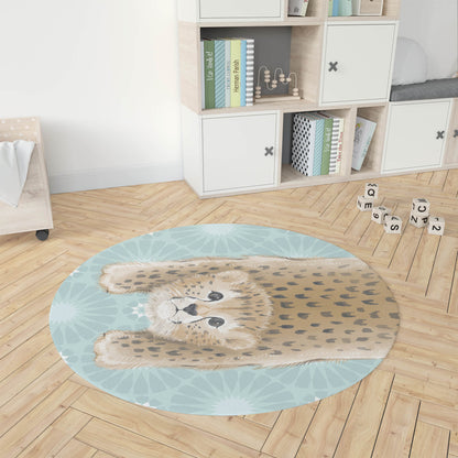 Lil Lying Leopard Tile Kids Play Mat