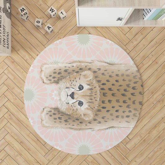 Lil Lying Leopard Tile Kids Play Mat