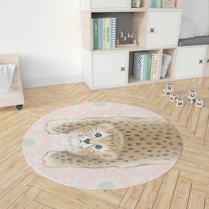 Lil Lying Leopard Tile Kids Play Mat