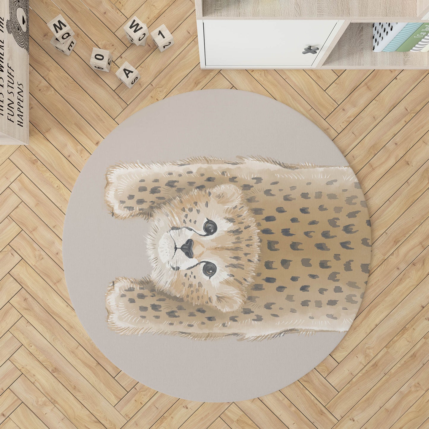 Lil Lying Leopard Kids Play Mat