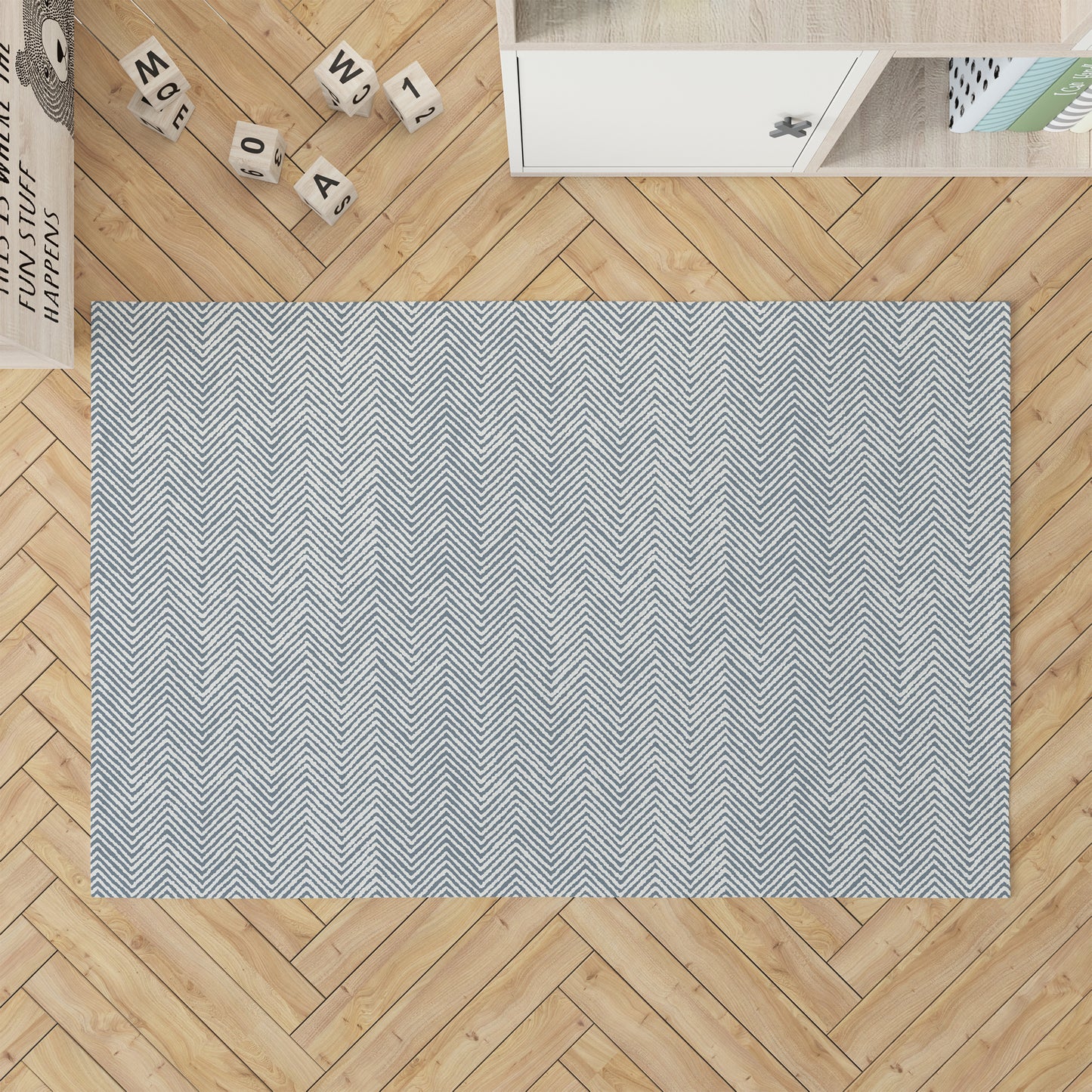 Chevron Groove Kids Play Mat
