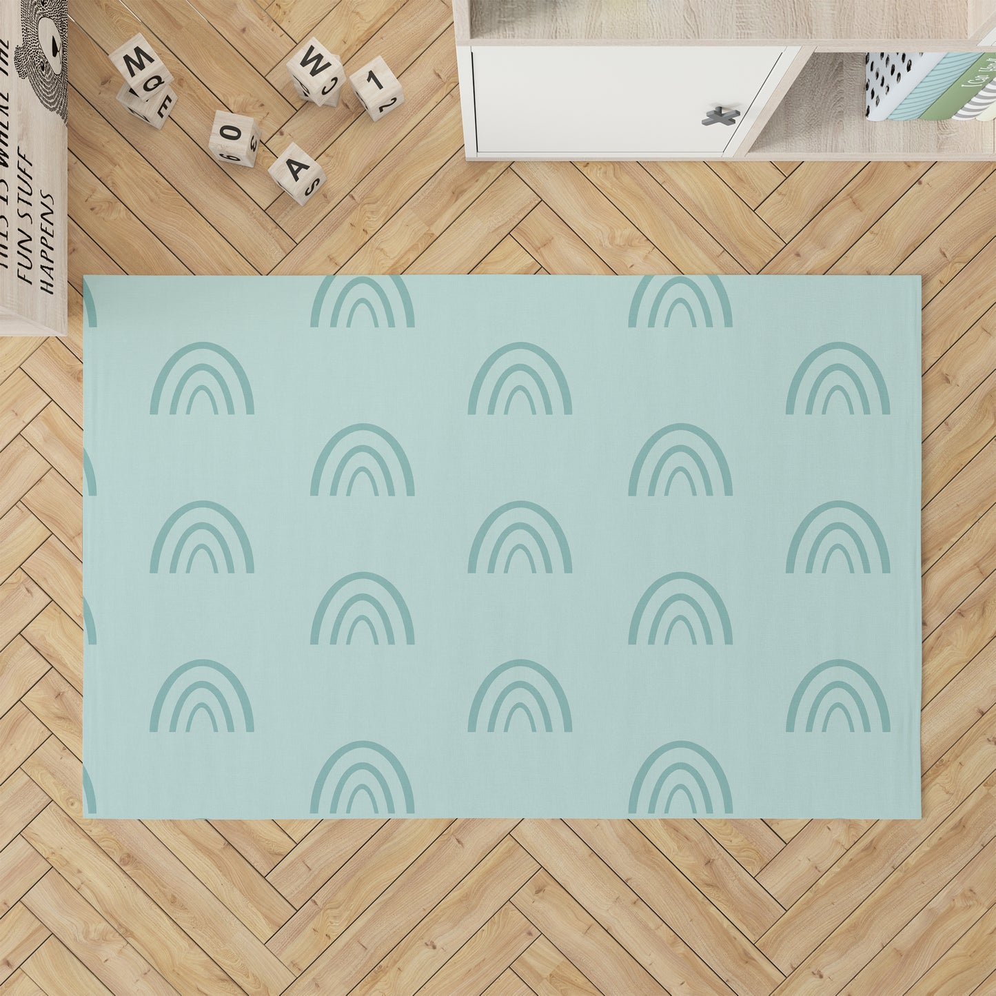 Plain Bows Kids Play Mat