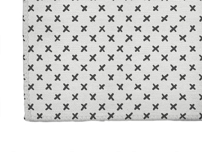 Criss Cross Ivory Charcoal Kids Play Mat