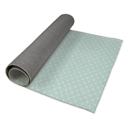 Criss Cross Light Blue Kids Play Mat