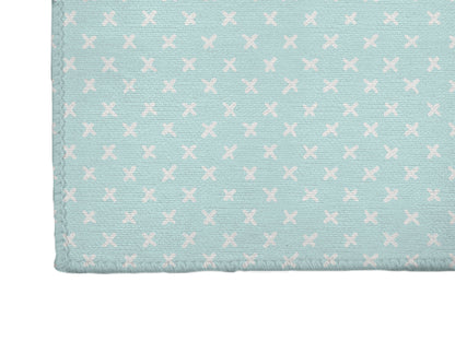 Criss Cross Light Blue Kids Play Mat