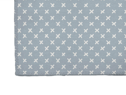 Criss Cross Slate Blue Kids Play Mat