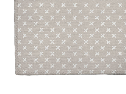 Criss Cross Taupe Kids Play Mat