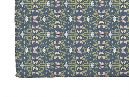 Bees & Butterflies Blue Kids Play Mat