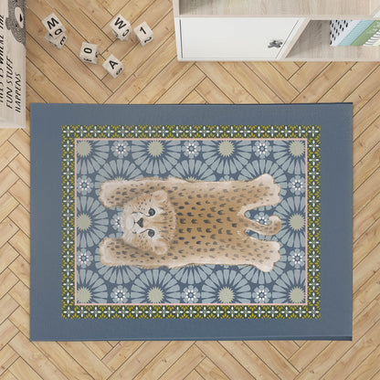 Lil Lying Leopard Tile Kids Play Mat