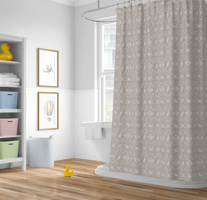Storks & Bunnies Shower Curtain