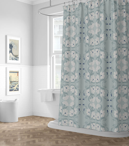 Groovy Flowers Shower Curtain