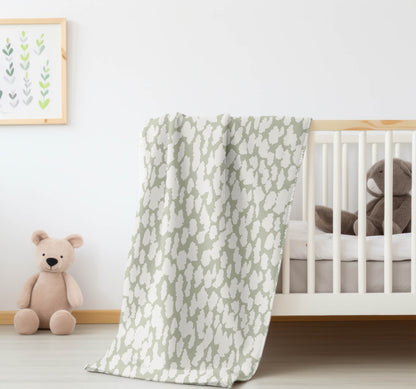 Animal Splat Velveteen Fleece Blanket
