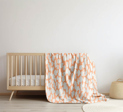 Animal Splat Velveteen Fleece Blanket