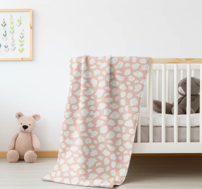 Animal Spot Velveteen Fleece Blanket