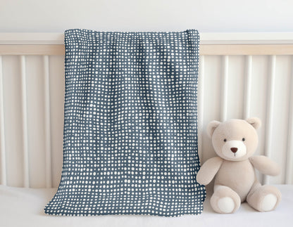 Assorted Dots Velveteen Fleece Blanket