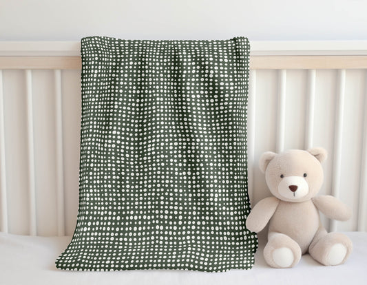 Assorted Dots Velveteen Fleece Blanket