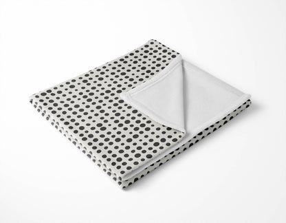 Assorted Dots Velveteen Fleece Blanket
