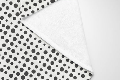 Assorted Dots Velveteen Fleece Blanket