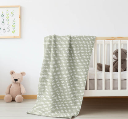 Assorted Dots Velveteen Fleece Blanket