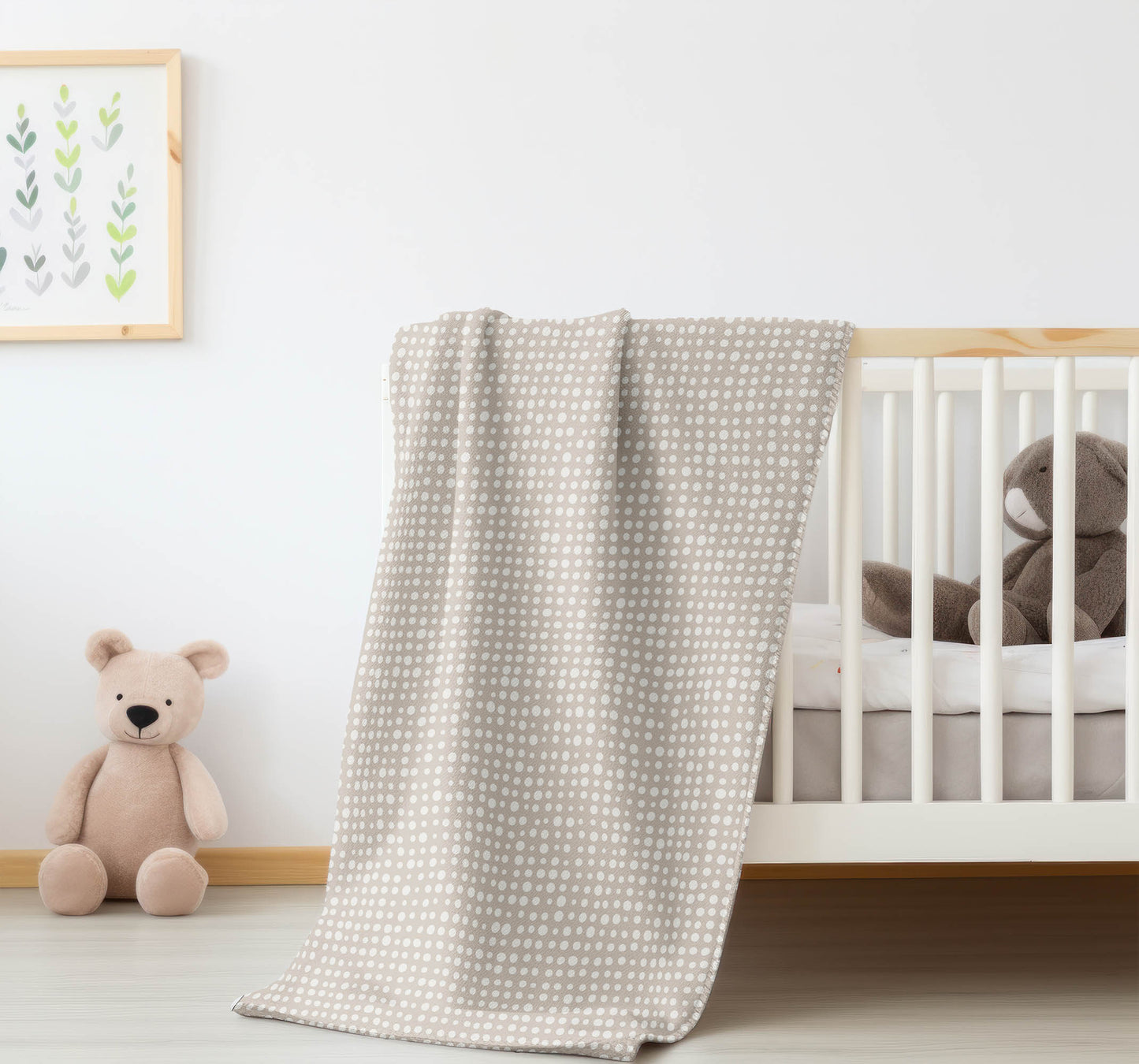 Assorted Dots Velveteen Fleece Blanket