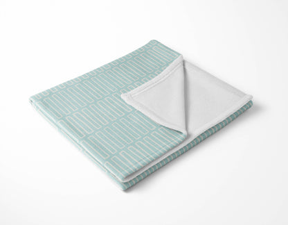 Block Maze Velveteen Fleece Blanket
