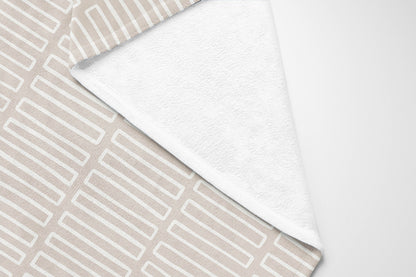 Block Maze Velveteen Fleece Blanket