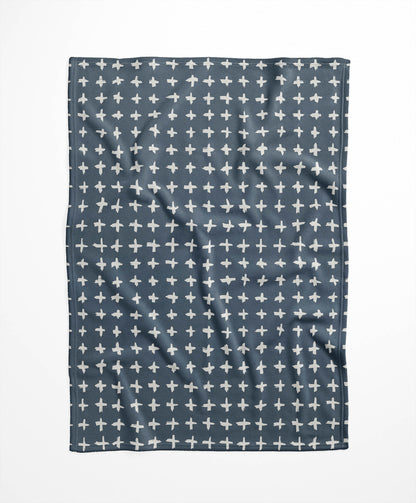 Check Velveteen Fleece Blanket